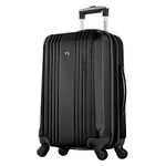 Olympia Apache Ii 21" Carry-on Spinner, Black+Black, One Size