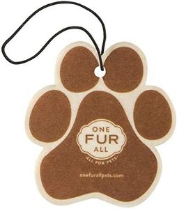 One Fur All Pet House Car Air Freshener - Vanilla Sandalwood Pack of 4 - Non-toxic Car Air Freshener - Pet-Friendly Air Freshener For Small Spaces & Car - Hanging Odor Eliminating Air Freshener