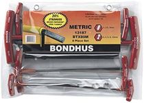 Bondhus 13187 Set of 8 Balldriver« and Hex T-handles, sizes 2-10mm