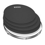 Evans SO-0246 SoundOff by Drum Mute Pack, Rock (10,12,14,16),Black