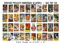 Classic Science Fiction Movie Poster Stamps, Set of 40