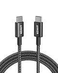 Anker USB C to USB C Charger Cable (6ft/1.8m), 100W USB 2.0 Type C Cable, Fast Charging Power for iPhone 15/15 Pro, MacBook Pro 2020, iPad Pro 2020, iPad Air 4, Galaxy S21, Pixel, Switch, LG, and More