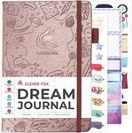 Clever Fox Dream Journal – Guided Dream Diary for Women, Men & Kids – Hardcover Dream Notebook – Log Book for Dream Journaling (Rose Gold)