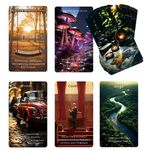 Trikendou The Place Oracle Cards Deck - Tarot Cards for Destination, Beginner Oracle Deck, Foiled Oracle Cards with Meaning on Them -78 Location Cards