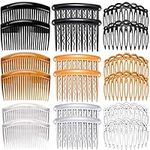 Hair Side Combs, 18PCS French Hair Combs Set for Women Girls Plastic Twist Comb with 23/17/11 Teeth for Fine Hair Hair Accessory (Multicolor)