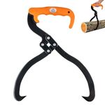 TOPWAY Log Tongs 12 Inch 300mm Log Lifting Tongs, Log Carrier Portable with Non-Slip Handle for Timber Lumber and Logs Lifting/Handling/Dragging/Carrying