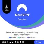 NordVPN Complete, 1-Year, VPN & Cybersecurity Software Bundle, Digital Code