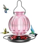 Glass Hummingbird Feeder for Outdoo