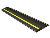 Allcam FCP 1m Rubber Floor Cable Cover/Cable Protector w/Hi Vis Yellow Stripes & 15x 8 mm Cable Channel