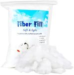 Jmuiiu 150g Polyester Fill, Premium Polyester Fiberfill, Recycled Polyester Fiber, High Resilience Stuffing Fluff Fiberfill for Pillow Filling, Christmas Dolls DIY, and Home Decors Projects