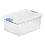 STERILITE 14948012 15 quart/14 L Latching Box (12 Pack)