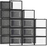 SONGMICS Shoe Boxes, Pack of 12 Sho