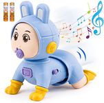 Zest 4 Toyz Musical Toys for Babies Crawling Baby Toy with Soft Music Sound Toy for Kids Boys Girls (Blue) Battery Included