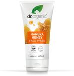 Dr Organic Manuka Honey Face Wash, Cleansing, Dry Skin, Mens, Womens, Natural, Vegetarian, Cruelty-Free, Paraben & SLS-Free, Recycled & Recyclable, Organic, 150ml, Packaging may vary