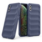 Zapcase Back Case Cover for iPhone X/iPhone Xs | Compatible for iPhone X/iPhone Xs Back Case Cover | Matte Case | Liquid Silicon Case for iPhone X/iPhone Xs with Camera Protection | Sapphire