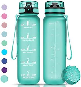Vikaster Botella Agua Deporte, Botellas Agua Niños sin BPA, 500ml Botella Agua Motivacional con Filtro, Prueba de fugas Reutilizable Botella Agua, para Deporte, Gimnasio, Running, Niños, Bicicleta