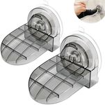 ENUODA Shower Foot Rest with Powerful Non-Slip Suction Cup Waterproof Shower Stool for Inside Shower Shaving Legs Suitable for People Who Need to Keep Body Balance (2 Pack, Reusable, No Drilling)