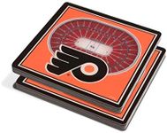 YouTheFan NHL Philadelphia Flyers 3D StadiumViews Coasters , 4" x 4"