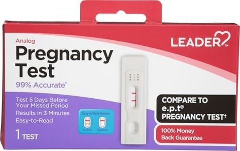 LEADER Analog Pregnancy Test, 1 Count