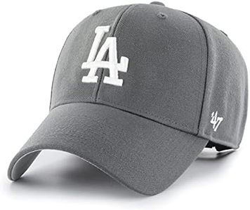 '47 MLB - Gorra de béisbol unisex MVP de Los Ángeles Dodgers, gris oscuro, Talla única