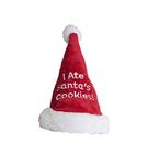 Outward Hound 11006 Christmas Holiday I Ate Santa's Cookies Santa Hat, Medium