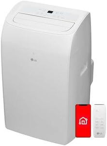 LG 8,350 BTU (DOE) / 12,000 BTU (ASHRAE) Smart Portable Air Conditioner, Cools 350 Sq.Ft. (14' x 25' room size),Smartphone & Voice Control works with LG ThinQ, Amazon Alexa and Hey Google, 115V