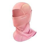 ROCKBROS Ski Mask Cycling Balaclava Windproof, Thermal Neck Gaiter Soft Full-mask Polar Fleece Headwear 4 Colors for Autumn Winter Skating, Skiing, Running, Cycling Pink