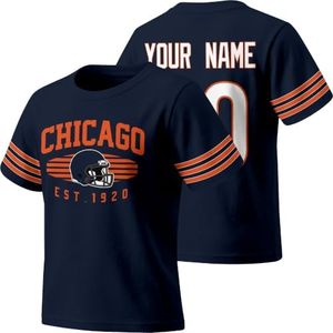 KREDE Chicago T Shirt Custom Name Number for Kids Girl Boy Gift