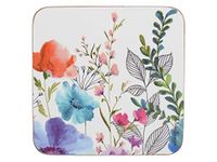 Creative Tops C000338 ‘Meadow Floral’ Printed Cork-Backed Drink Coasters, Square, Multi Colour, 10.5 cm, Set of 6