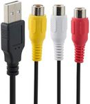 USB to RCA Cable 5FT USB 2.0 Male t