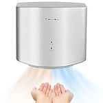 modunful Electric Hand Dryer,Automatic High Speed Hand Dryer Commercial Hand Dryer for Kitchen, Bathroom and Toilet 220v 1400W Sliver