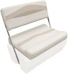 Wise BM1152-1066 Premier Series Pontoon Flip-Flop Seat Cushion Set, Stone/Mocha Java/Khaki