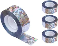 iFealClear 4 Pack Bird Reflective Scare Tapes, Dual-Sided Pigeon Scare Tapes for Garden, Farm, Outdoor, 1048ft Bird Reflective Tape to Keep Away Woodpecker, Blackbirds, Grackles, Herons