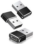 BASESAILOR USB to USB C Adapter 3Pack,Type C Female to A Male Charger Cable Converter for Apple iWatch 8 7,MacBook,iPhone 12 13 14 15 Max Pro,Airpods,iPad 10 Air 4 5 Mini 6,CarPlay,Galaxy S23 S24 A34