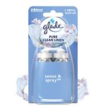 Glade Sense & Spray Air Freshener Refill, Motion Activated Automatic Odour Eliminator for Home, Clean Linen, Duo Pack (2 x 18ml)