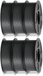 ANYCUBIC PLA Filament 1.75mm Bundle, 3D Printer Filament 1.75mm Dimensional Accuracy +/- 0.02mm, 1KG Spool (2.2 lbs), 6KG Gray