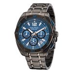 Nautica Men's Tin Can Bay Chrono/IP Gunmetal Stainless Steel Bracelet Watch (Model: NAPTCF211), Black