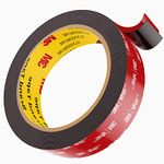 Double Sided Tape, Heavy Duty Mounting Tape, 15Ft x 0.6In Two Sided Acrylic Foam Tape, 2 Sided Strong Adhesive Tape, Waterproof Two Way Tape for Automotive, Car, Home Decor, Office Décor