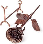 Handmade Eternal Pure Copper Metal Rose Antique Finish - 7 Year Anniversary Rose for Her, Romantic Everlasting Love Gifts, Copper Anniversary