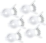 Chef Craft Select Plastic Bread and Bagel Clip, 6 Piece Set, White