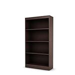 South Shore Furniture Axess Collection, 4-Shelf Bookcase, Chocolate