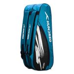 Hundred Cosmogear Badminton Kit-bag (Teal Blue/Black)|Double Zipper|Bag with Front Zipper Pocket