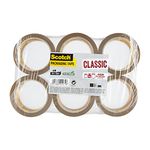 Scotch Packaging Tape, Pack of 6 Classic Brown Packing Tape Rolls, Ideal for sealing boxes and parcels