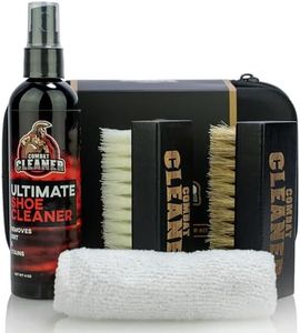 Shoe Cleaner Kit | Shoe Cleaner + Premium Hard Brush + Premium Soft Brush + Hard Travel Case | Used for Sneakers, Tennis Shoes, Leather, Suede