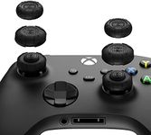 GeekShare Thumb Grip Caps for Xbox One Controller,Silicone Joystick Cover Solid Color Thumbsticks Cover Set Compatible with Xbox Series X,3 Pairs / 6 Pcs (Black)