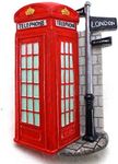 Telephone Booth, London Souvenir Fridge Magnet Tourist Attraction Place 3D Resin Collection Décor