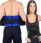 Body And Base Adjustable Neoprene Double Pull Lumbar Support Lower Back Belt Brace - Back Pain/Slipped Disc Pain Relief - 5 Sizes, X-Large 36-40 Inch (3X-Large (48-51 inches)