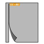 Yotache Reversible Left Right Side Opening Wide Magnetic Screen Door Fits Door Size 72 x 80, Strengthened Polyester Mesh for Front, Patio Sliding Door, Actual Screen Size 74" x 81" Black