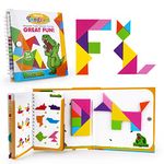 FOOZZILLA Tangram Puzzle Kids Games – Magnetic Blocks Road Trip Essentials Kids – Premium EVA Material – Fun and Colorful Design - Educational Jigsaw Puzzle Stem Toy