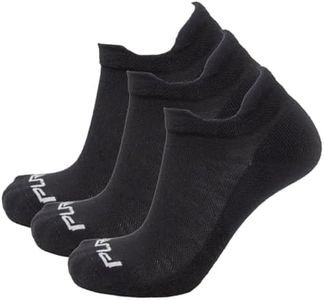 Pure Athlete Alpaca Wool Socks - Made in the USA, No Show Running Sock for Men and Women, Moisture Wicking and Lightweight (3 Pairs - Black, Small)